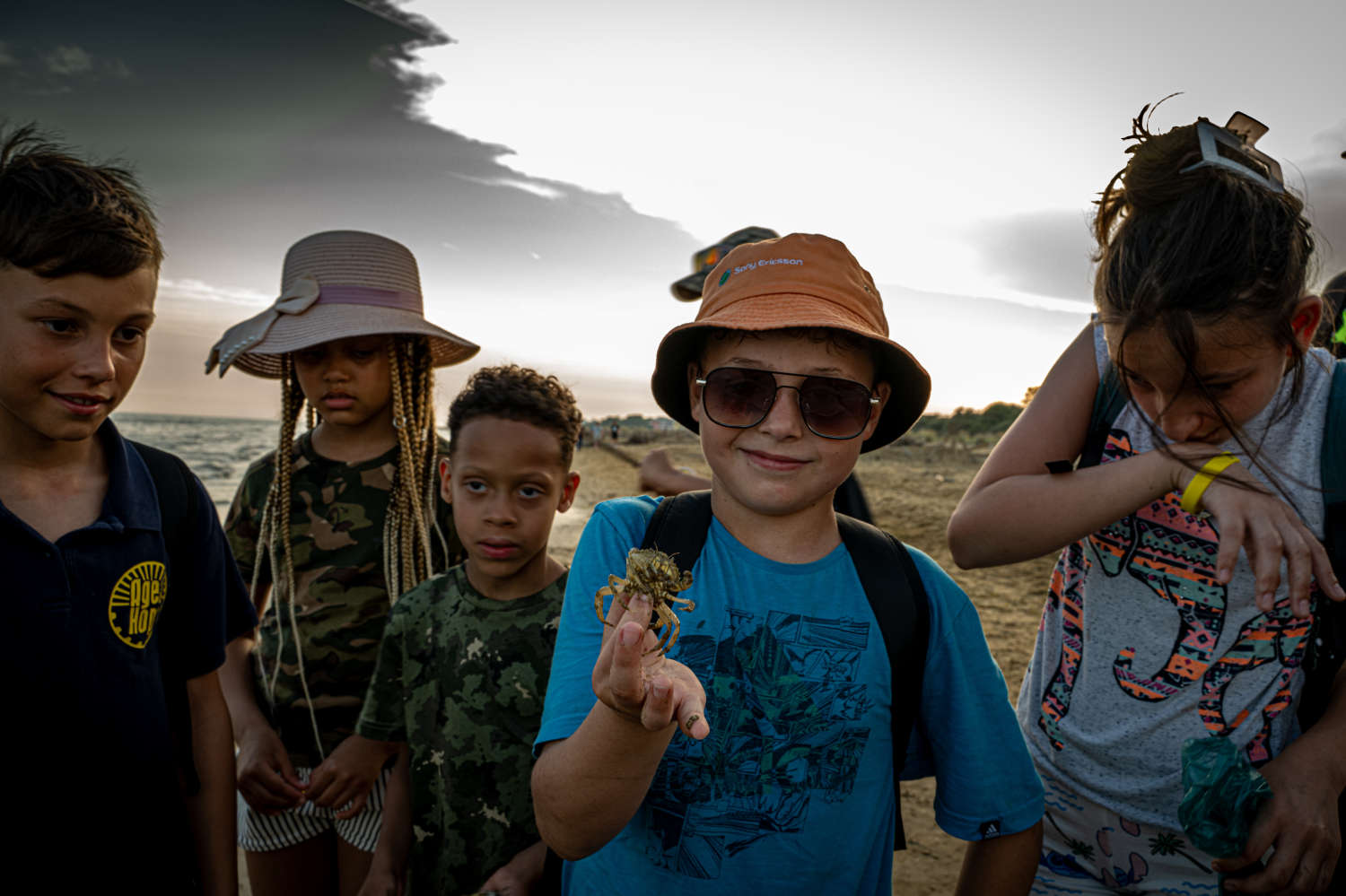 Children exploring nature